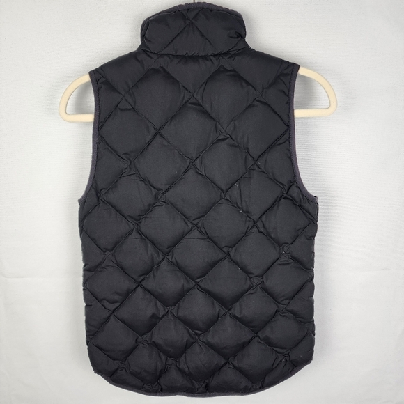 J Crew Black Quilted Puffer Vest with Down and Feather Filling Size XXS - Picture 3 of 7
